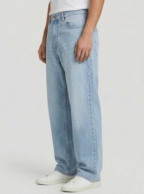 Classic Baggy Denim Jeans – Light Sky Wash