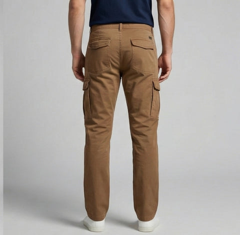 Essential Straight Fit Cargo – Mocha Brown
