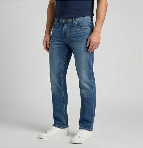 Athletic Tapered Fit Jeans – Vintage Fade Blue